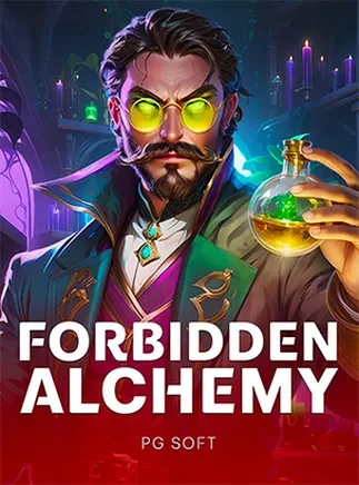 ภาพหน้าปกเกมสล็อตปรุงยา Forbidden Alchemy ค่าย PG Soft